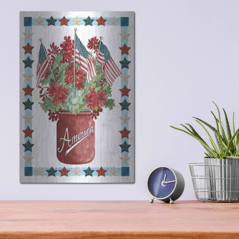 "Fleurs patriotiques" par Cindy Jacobs, H 16 po x l 12 po