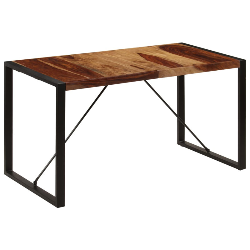 Dining Table Solid Reclaimed Wood, Brown, 29.5" H x 78.7 " L x 39.4" W