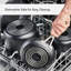 Poêle à griller et plaque chauffante antiadhésive à induction anodisée KitchenAid, 11,25 po, noir mat
