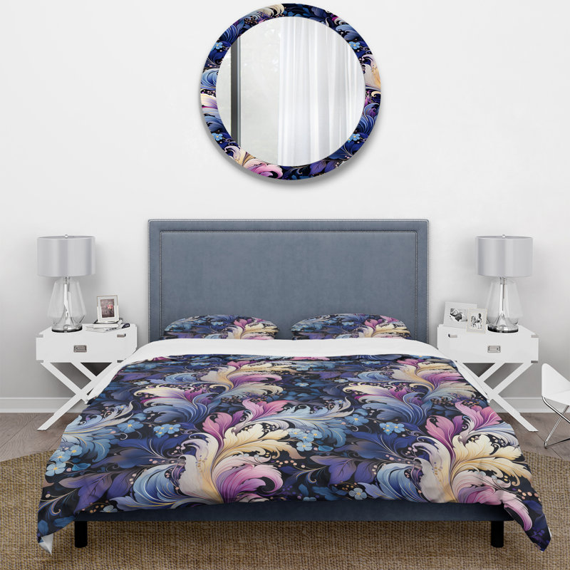 Ensemble de housse de couette Ethereal Whispers, Housse de couette pour très grand lit et 2 très