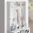 Beitske 5-in-1 Hall Tree with Storage Bench and Barn Doors, Retro Entryway Organizer with Coat Rack, Shoe Cubbies, Hooks & Upper Shelf for Foyer or Mudroom-967731205
