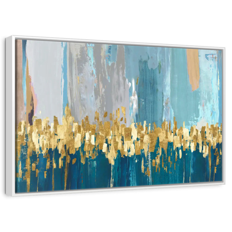 Starlight, Cadre flottant blanc, 25 po x 17 po