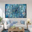 Ensemble de 3 pièces Mandala en bleu II sur toile-92790141