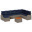 Ensemble de canapé de jardin avec coussin 9 pièces vidaXL-61407489