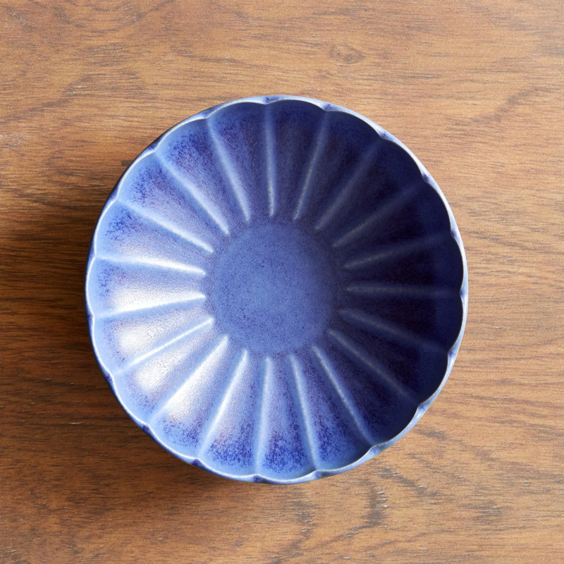 Dhalia Stoneware Pasta Bowl, Blue