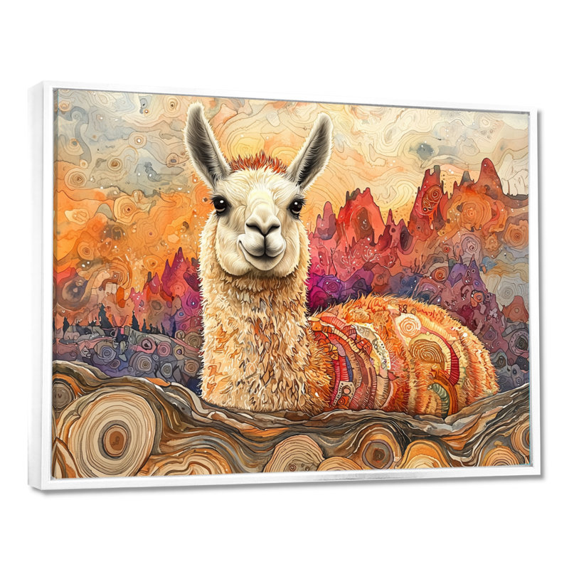 Groover - Animals Wall Art, H 12 po x l 20 po, Blanc, Picture Framed