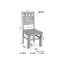 45cm H Solid Wood Side Chair