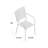 Commercial Grade Indoor-Outdoor Steel Patio Arm Chair with Square Back-24678811