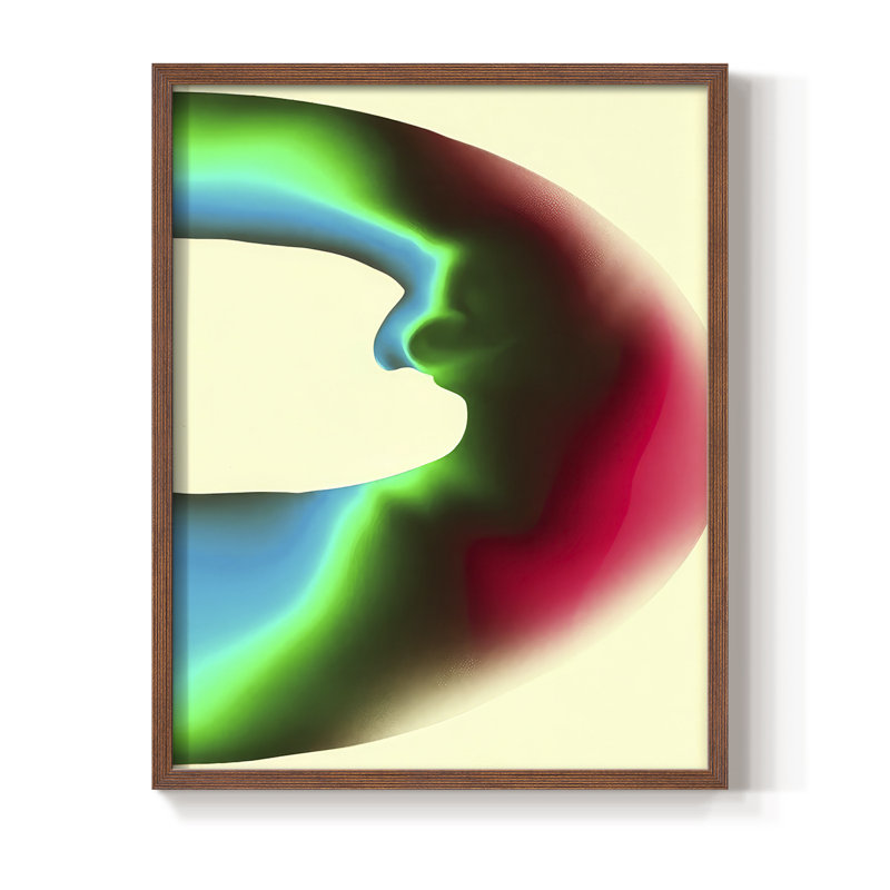 «Butterfly Scratches II», reproduction encadrée - bois massif, Noyer, H 30 po x l 24 po