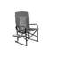 Chaise de réalisateur de camping portative robuste - surdimensionnée grise avec table d'appoint pour pique-nique, plage, pêche sur la pelouse, pêche, pique-nique-479513182