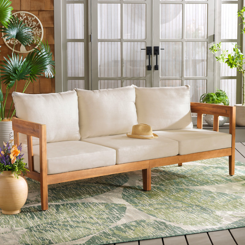 Owen Solid Teak Wood Outdoor Sofa