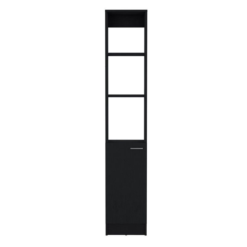 Armoire de rangement en lin avec une porte Parks, une grande armoire de salle de bain avec 6 tablettes, pour salle de bain, salon, cuisine
