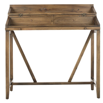 Brileigh Solid Wood Desk with Hutch by August Grove