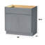 Base de meuble-lavabo simple 30 po seulement-95290472