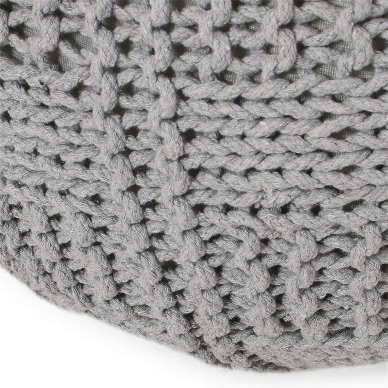 Pouf rond en coton 20 x 20 Yuny