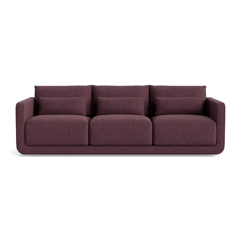 Eva Sofa (95"), Performance Weave - Aubergine
