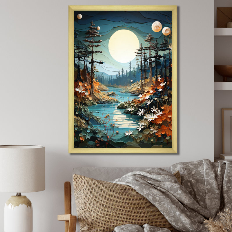 Fairlight Canada Canadian Wilderness This, Encadrement doré, H 32 po x l 24 po x P 1 po