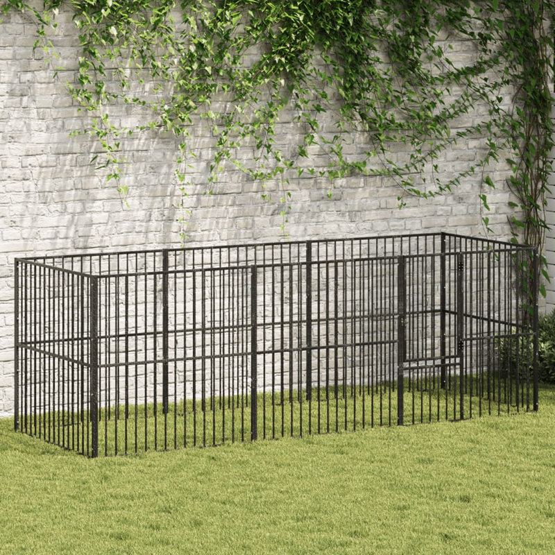 Turnersville 100cm H Galvanised Steel Exercise Pen, 100cm H x 100cm W x 100cm D