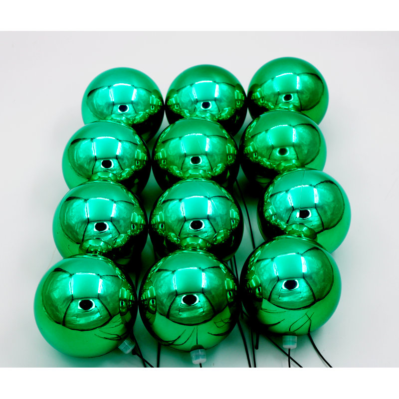 Ensemble d'ornement boule 12 pièces, H 11,4 po x l 3 po x P 3 po