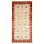 Tapis de bois one-of-kind à la main-noué la 2010 chobi crème 4 pi 10 po x 9 pi Cyanne