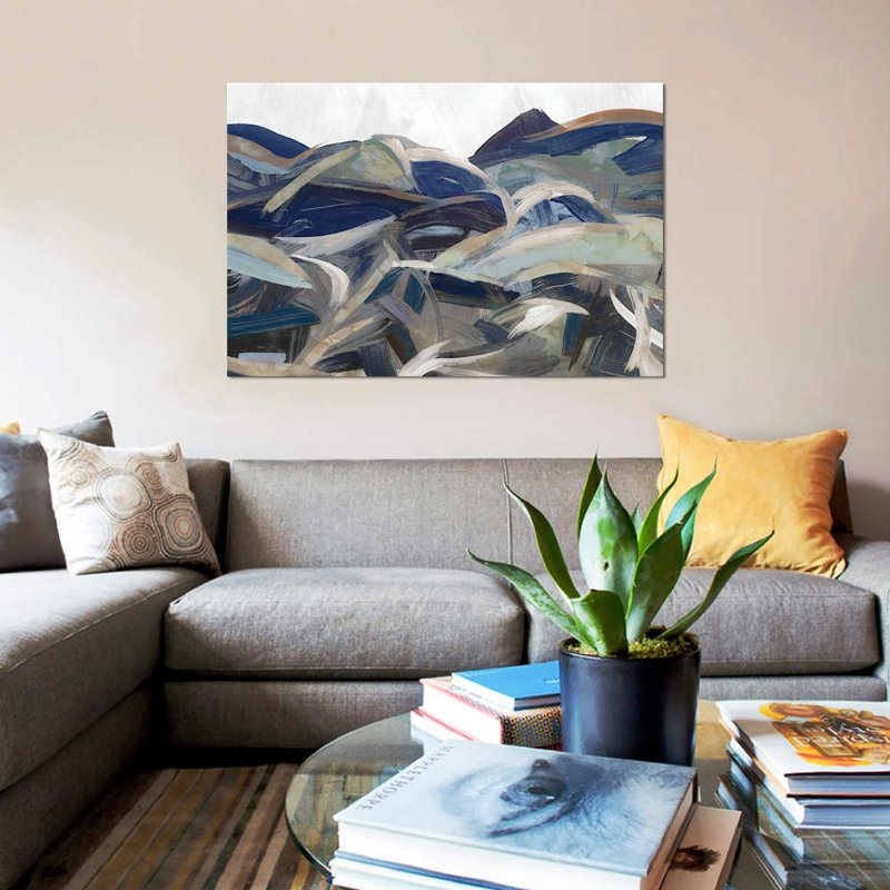 «Gesture Land II» par PI Galerie - Wrappe, reproduction d'art sur toile, H 12 po x l 18 po x P 1,5 po, Toile tendue