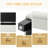 Ottoman Bench With Storage,  Rubber Wood Legs