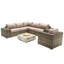 Ensemble de conversation pour 5 personnes avec foyer et coussins Sunbrella LSI-406152013