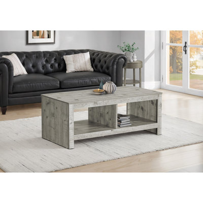 Table basse, L 44 po, cocktail, rectangulaire, salon, transitionnel