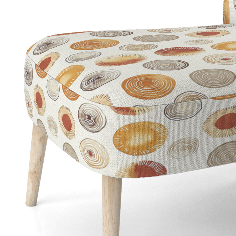 Chaise géométrique rembourrée - Fauteuil Boho, Chaise d'appoint sans accoudoirs