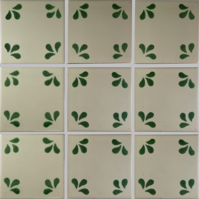 Carreau mexicain TalaMex Splash Talavera 9 pièces 4,2 po x 4,2 po