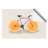 Orange Slice Bicycle - Unframed Graphic Art-61980272