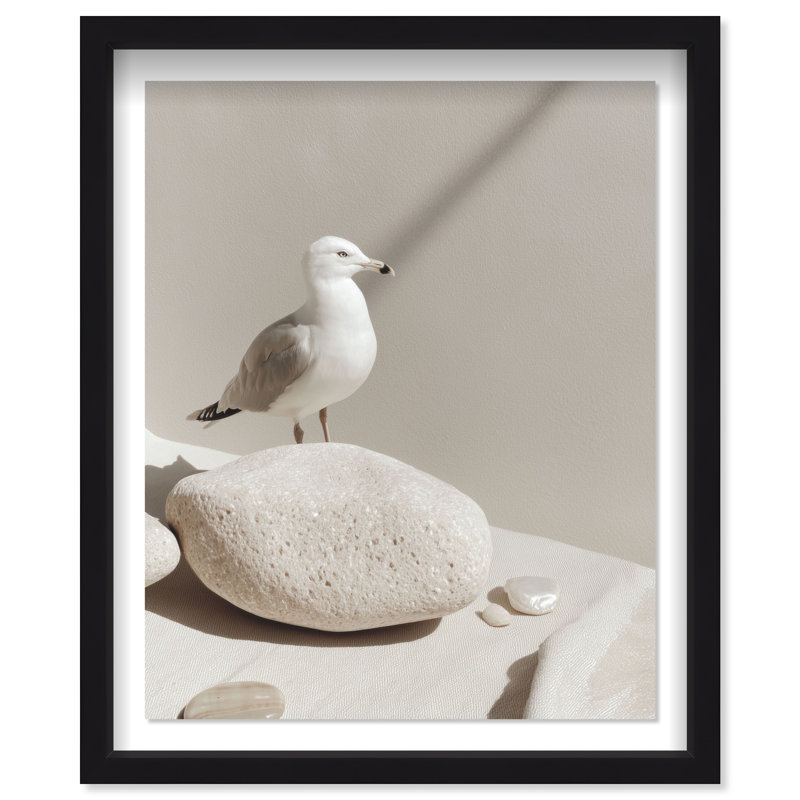 Limestone Rest Print by Oliver Gal, 31.5"H x 25.5"W, Black Shadowbox