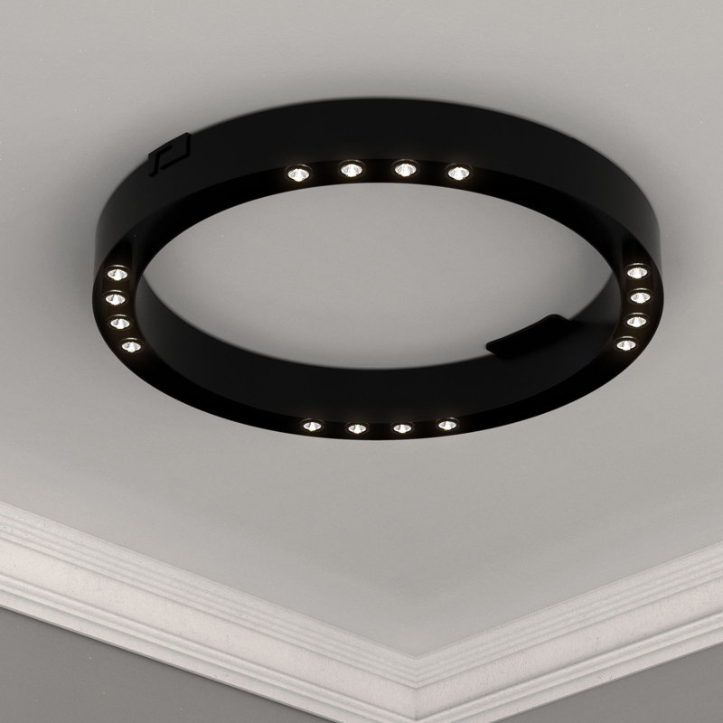Plafonnier encastré 1 lumière DEL Aeian, H 2,7 po x l 31,5 po x P 31,5 po