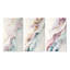 «Mystery Of The Waves In Elevated Blush», 3 pièces sur toile-1405016254-1405016199