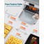Combiné grille-pain 28QT avec friteuse à air, four à convection 12 en 1 avec rôtissoire et déshydrateur, convient à une pizza de 13 po, 6 accessoires-123016875