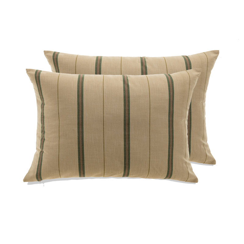 Housse de coussin rectangulaire Pickensville, Vert