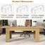 Table de salle à manger extensible Rhu 70,8 "à 110" pour 10 personnes-1988869020-1947748230