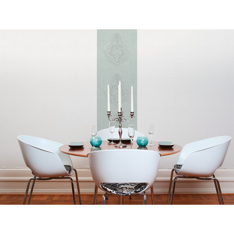 Nobile 3.2m x 70cm Wallpaper Tile, Silver and metallic