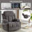 Swinging recliner massage heated sofa-18988522