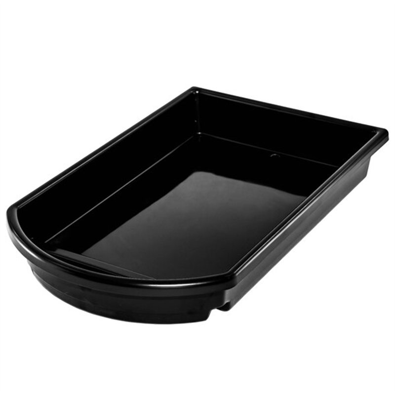 Marco Company Curved Front Plastic Produce Basket - WS-568EZC12172B, 18.05" H x 11.4" W x 1.9" D