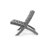 Grandcourt Fully Assembled All-Weather Outdoor Folding Patio Chair and Table 3 Piece Set-1856193870