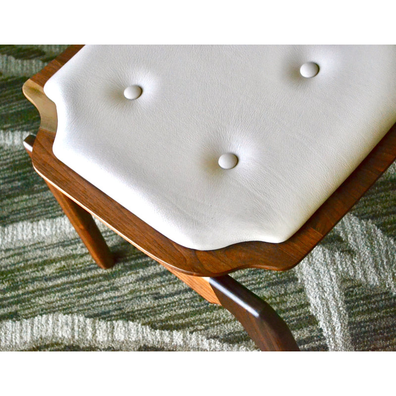 Upholstered Accent Chair with Ottoman