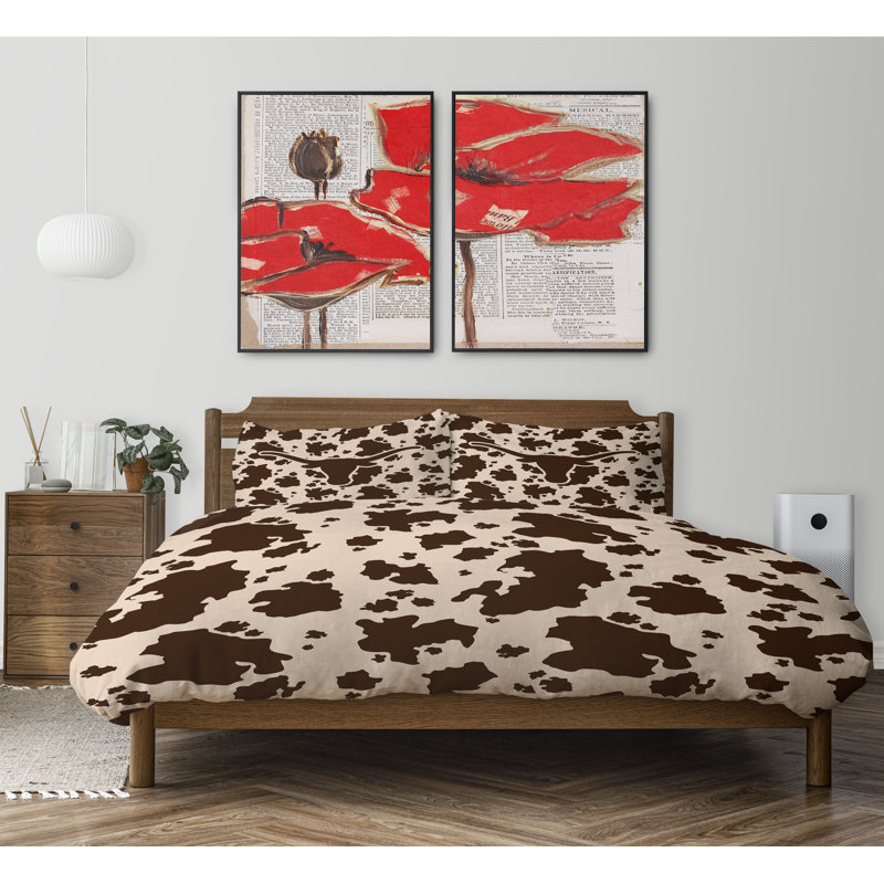 Polyester Channel Animal Print Comforter, King Comforter + 2 King Pillowcases
