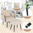 Itamar Velvet Accent Chair with Ottoman-361014217