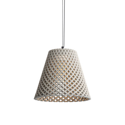 Traub 14" LED Pendant in Sandstone Cement