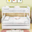 Lit superposé simple en bois avec lit gigogne Keyonah, échelle convertible et garde-corps Keyonah-1570004128