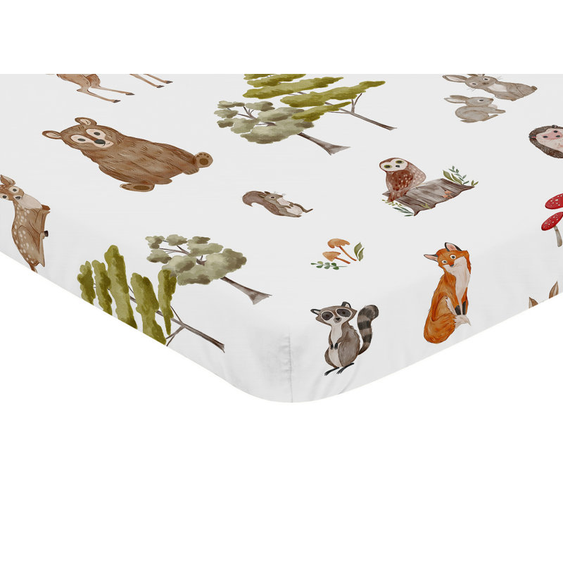 Drap-housse pour lit de bébé aquarelle