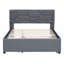 Lit plateforme tapissier avec lit gigogne-701341281-701341280