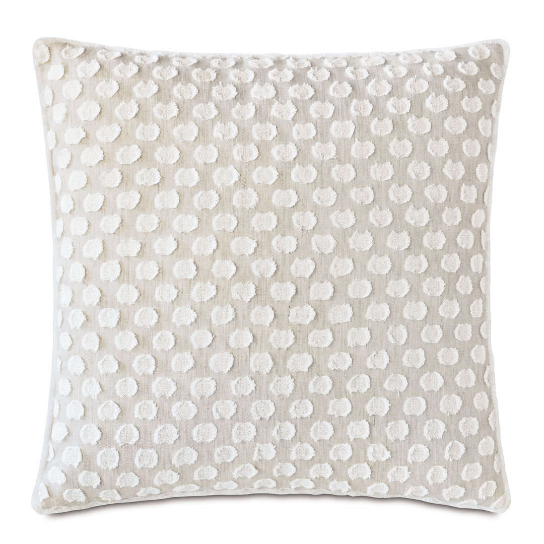 Amberlynn Embroidered Cotton Blend Reversible Throw Pillow Eastern Accents