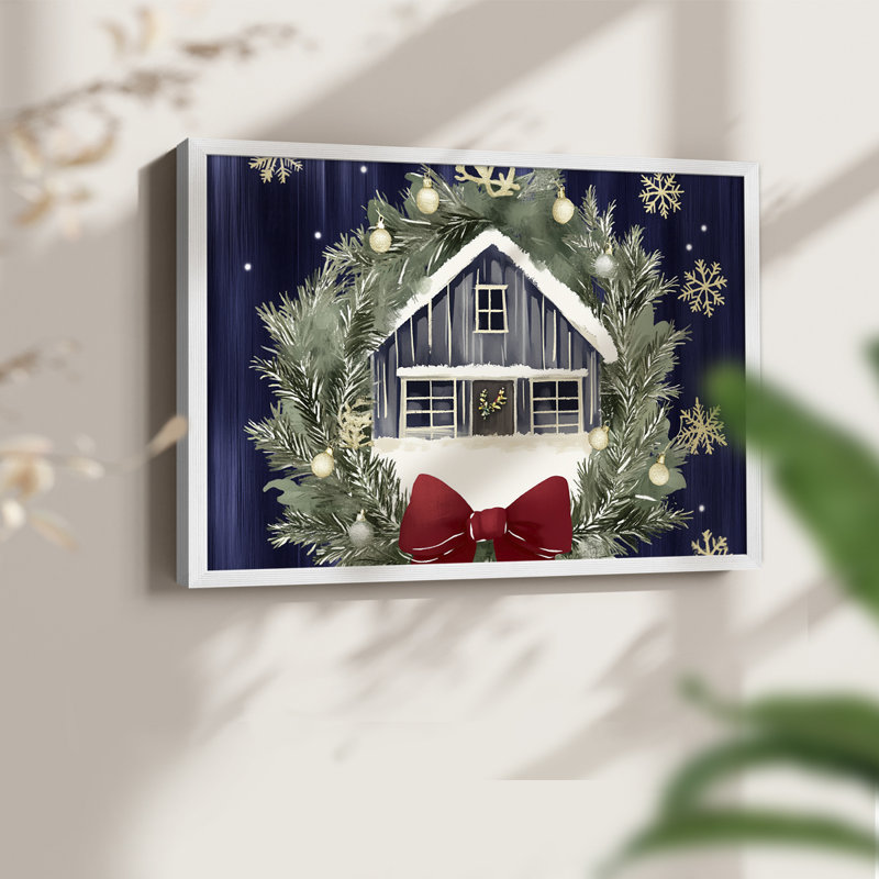 «Chirstmas Art» - Dccxxxxxxxx - Impression encadrée, H 8 po x l 10 po, Blanc